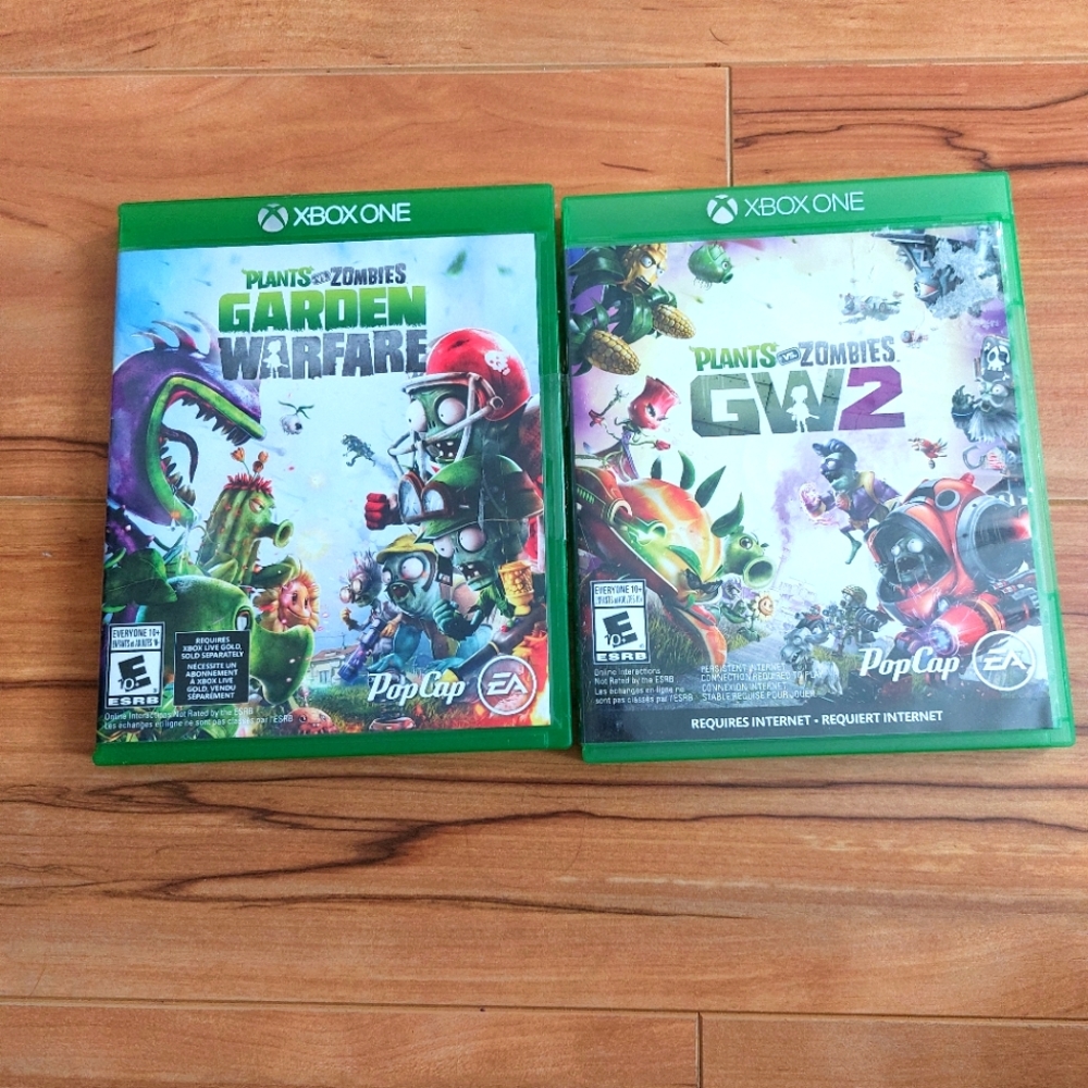PLANTS VS ZOMBIES Garden warfare and GW2 . Xbox one. 2 game bundle
